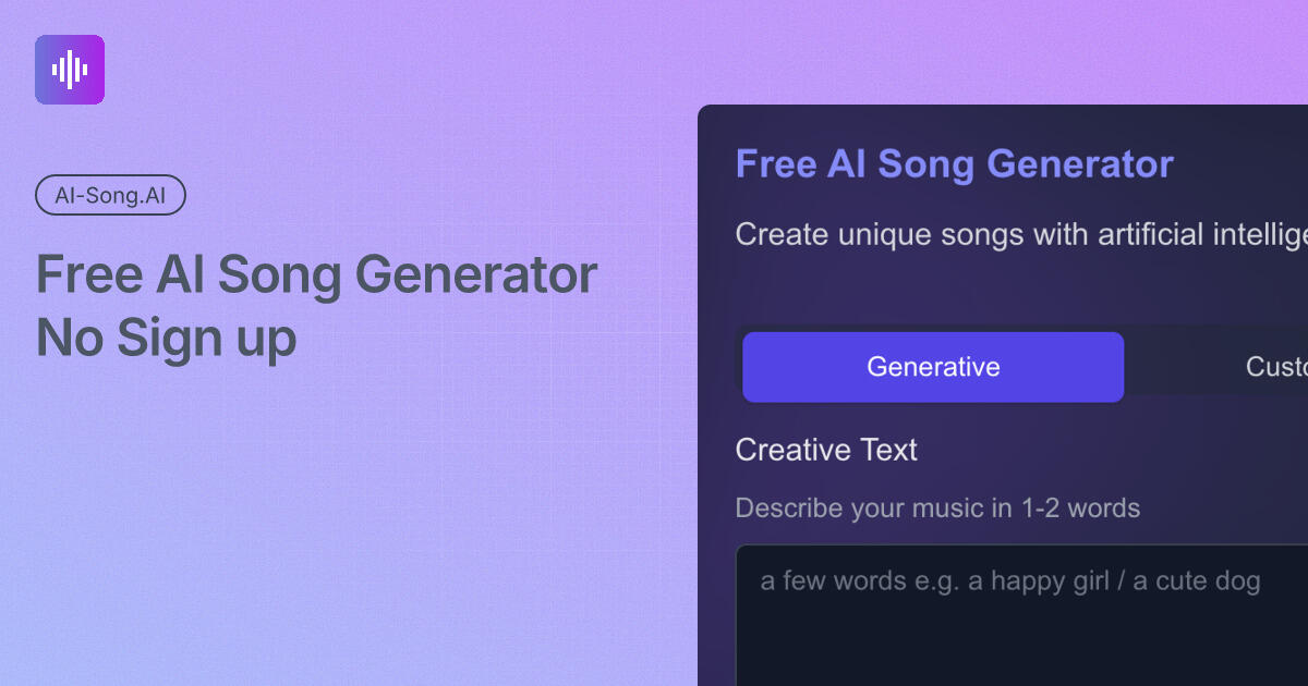 Free AI Song Generator logo