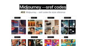 Midjourney –sref codes logo