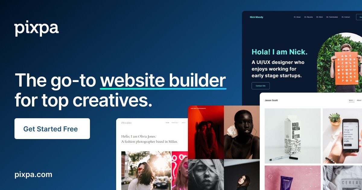 The portfolio website builder for photographers, artists and designers logo