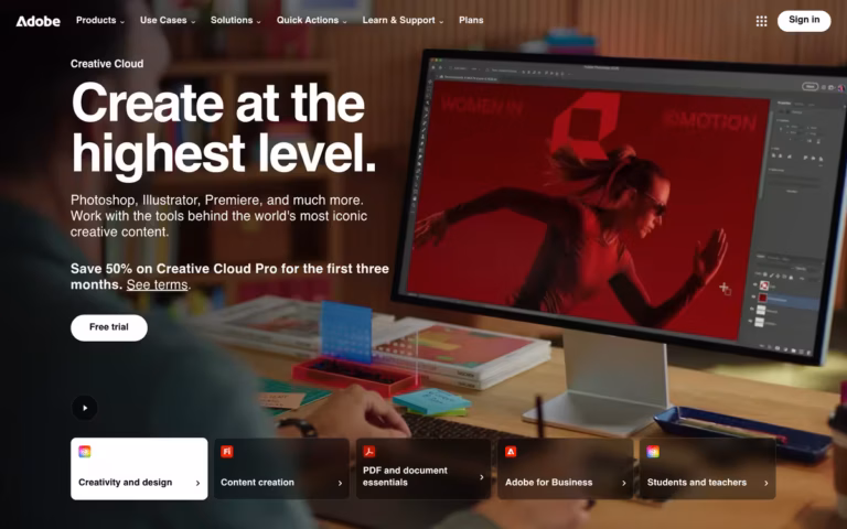 Adobe Podcast homepage screenshot