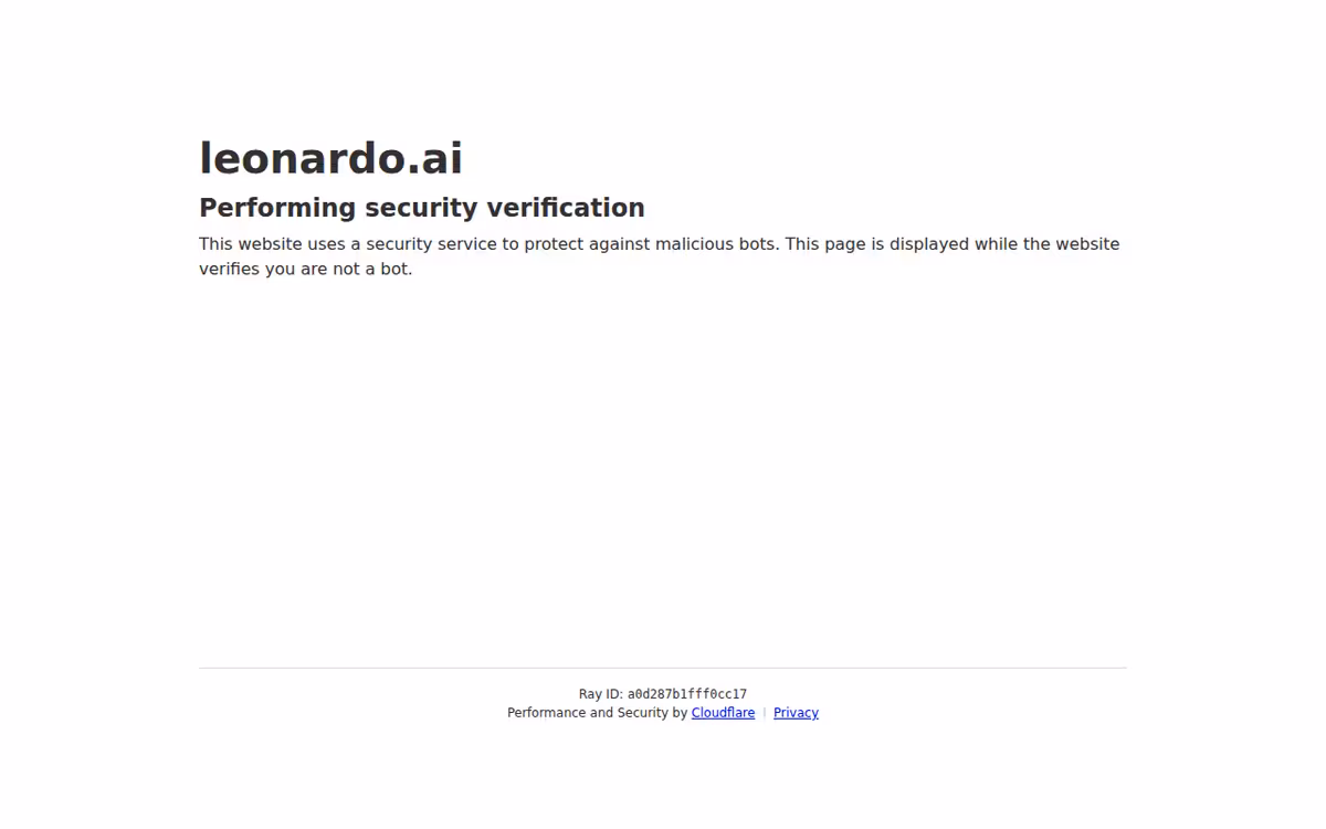 Leonardo Ai homepage screenshot