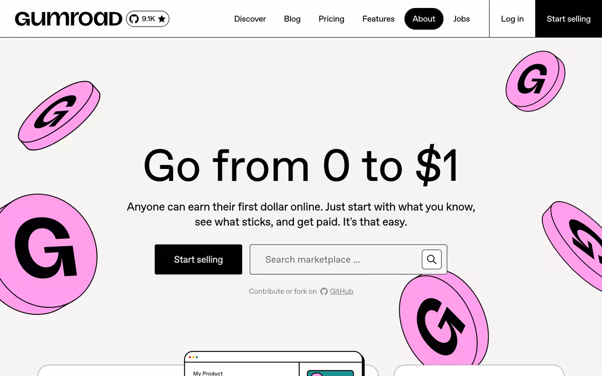 ChatGPT Copywriting Prompts Generator homepage screenshot