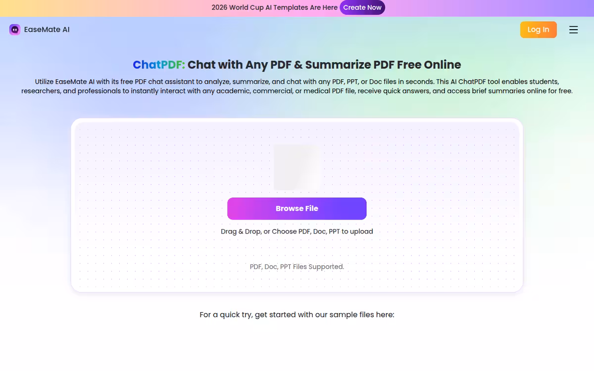 EaseUS Online Video Repair homepage screenshot