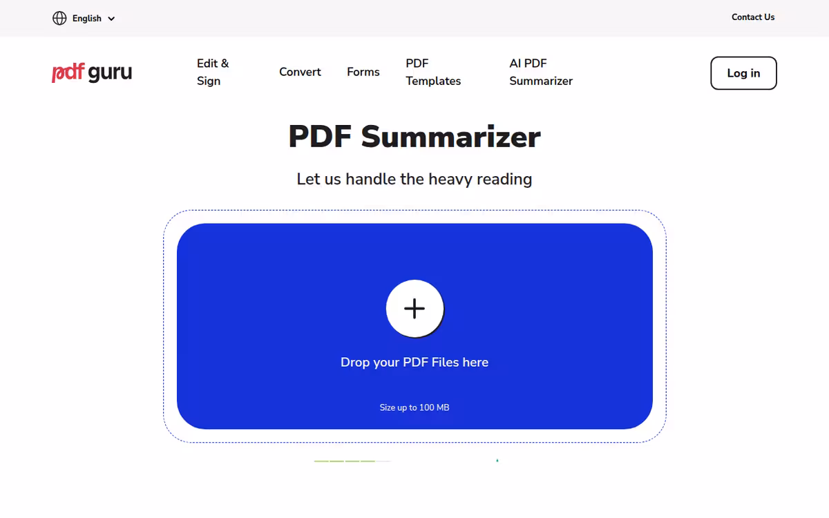 PDF Guru homepage screenshot