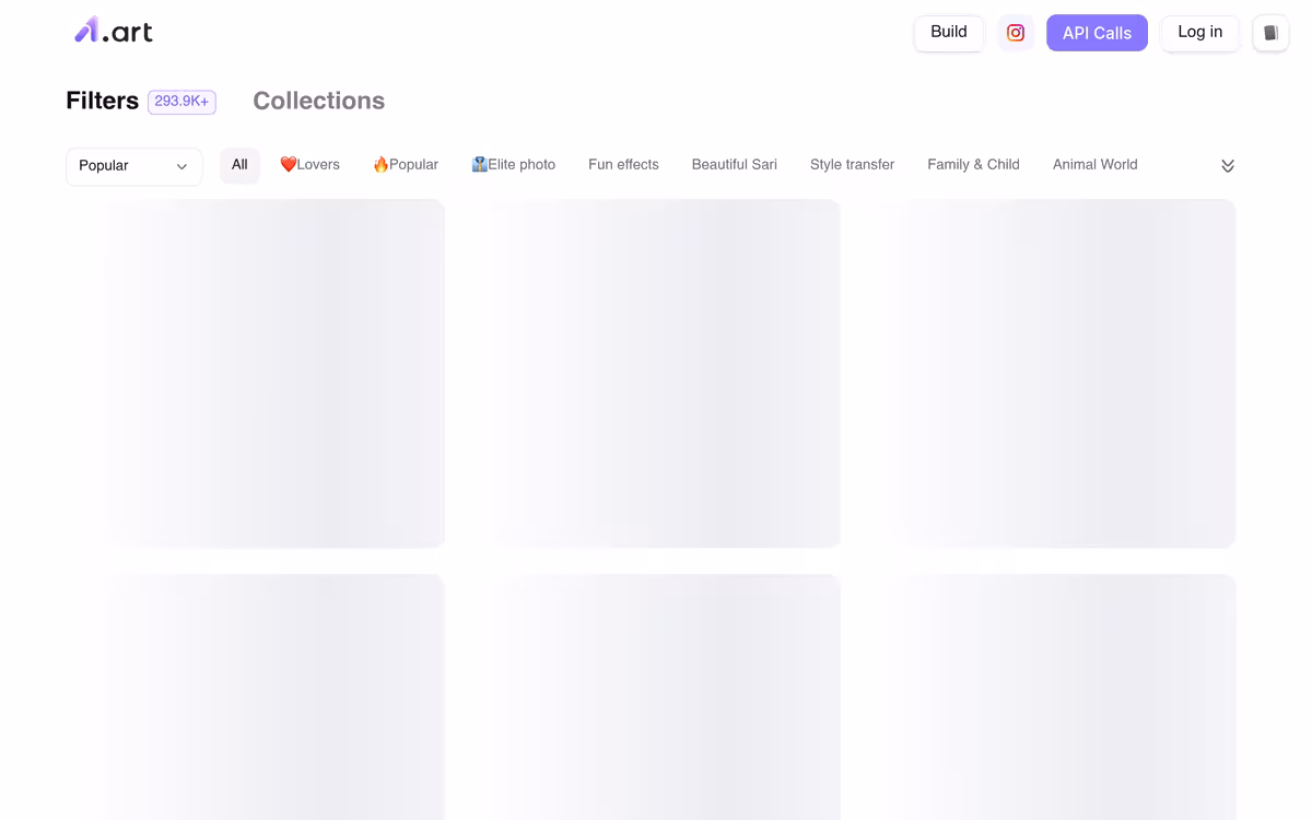 a1.art homepage screenshot