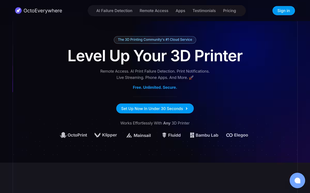 Octoeverywhere homepage screenshot