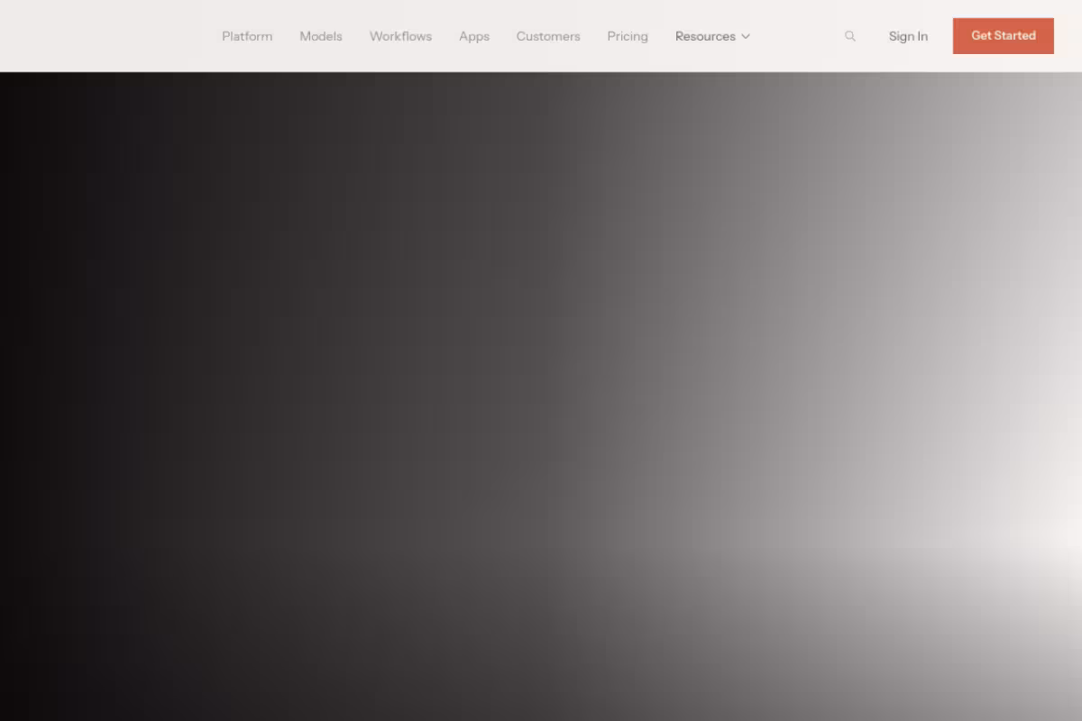Scenario homepage screenshot