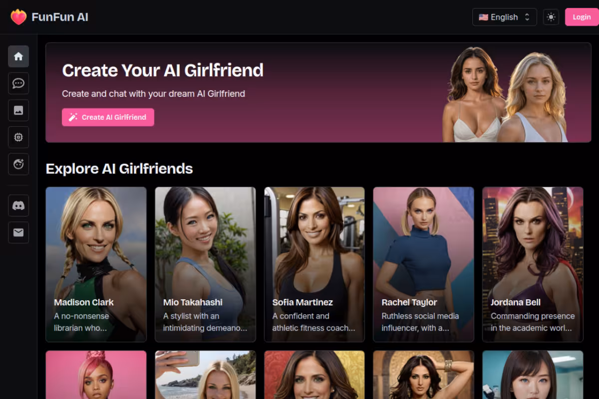 FunFun AI homepage screenshot