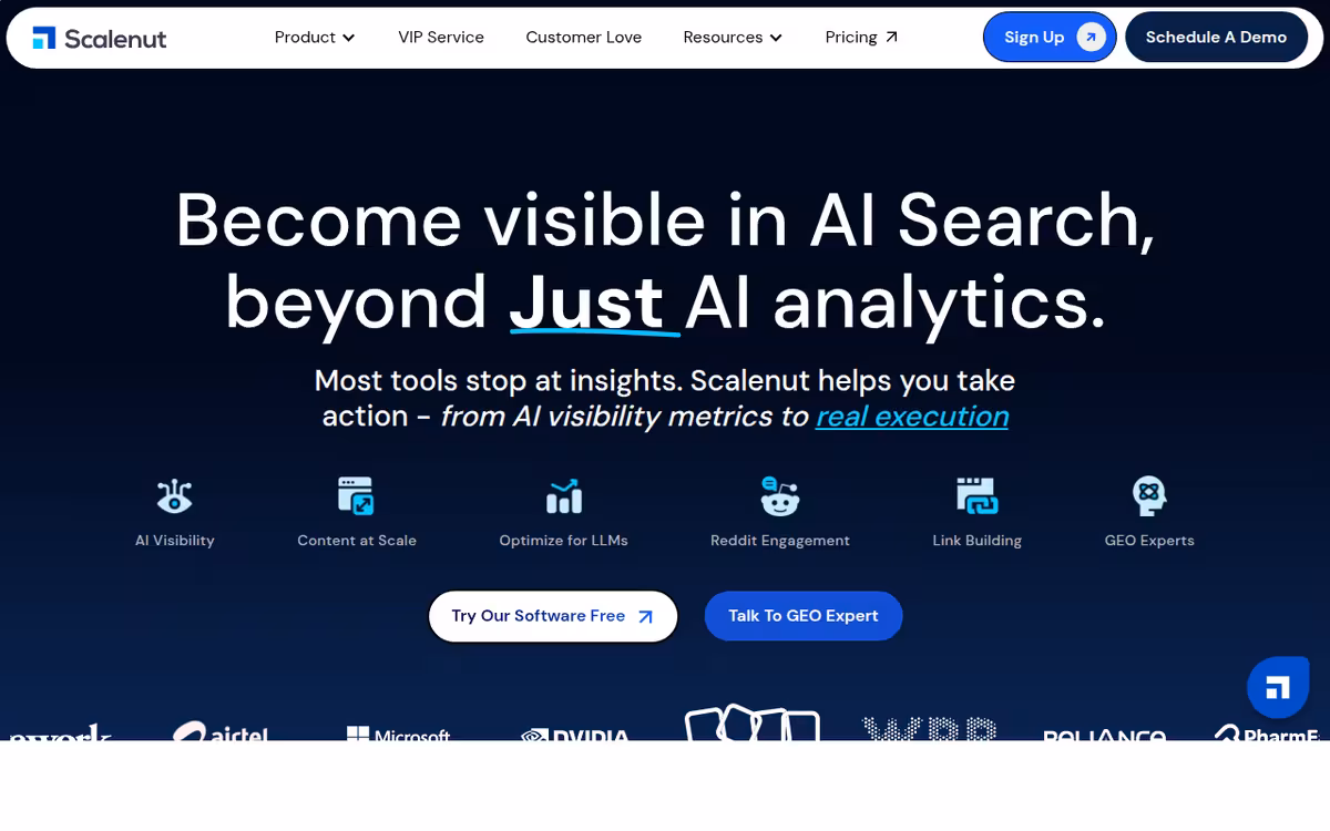 Scalenut homepage screenshot
