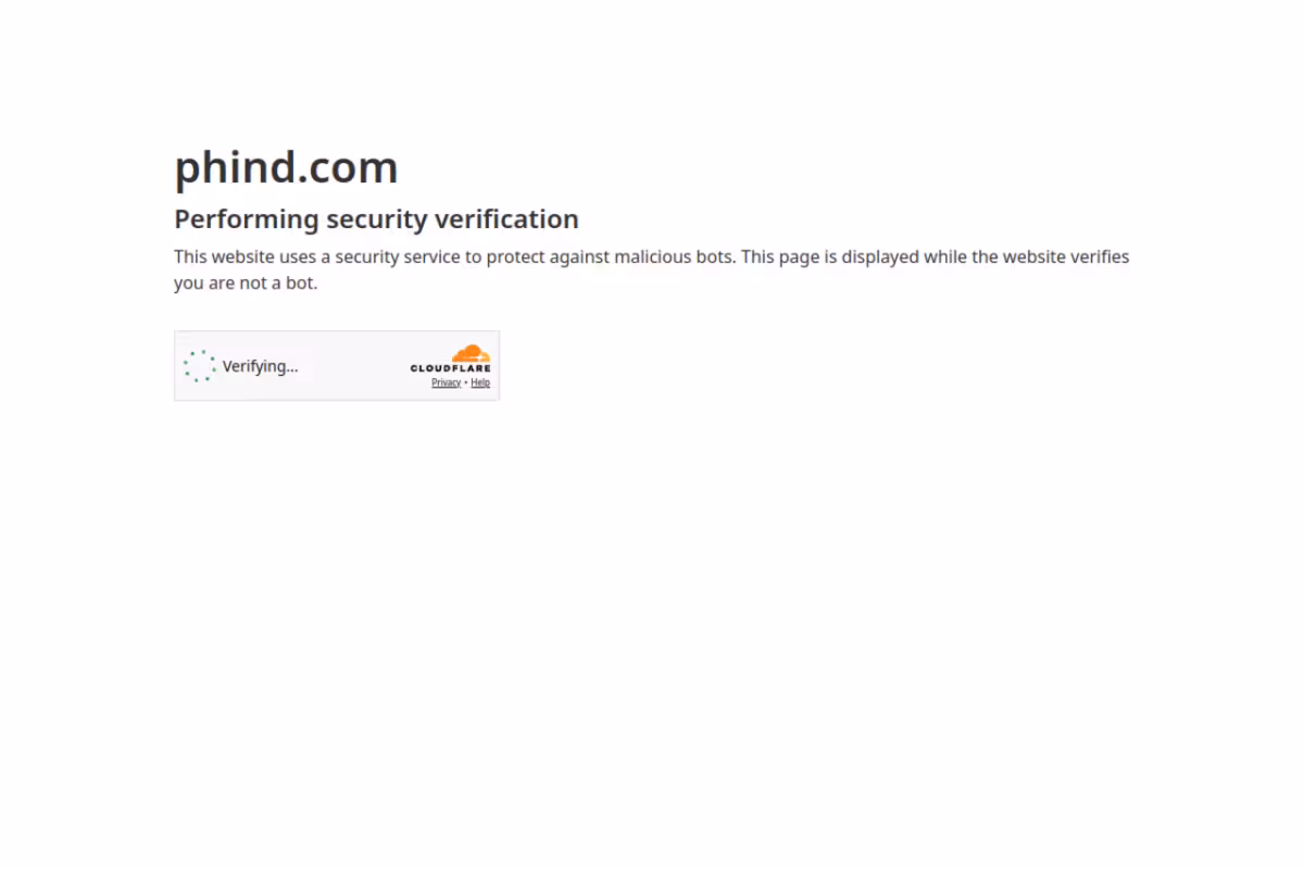 Phind homepage screenshot