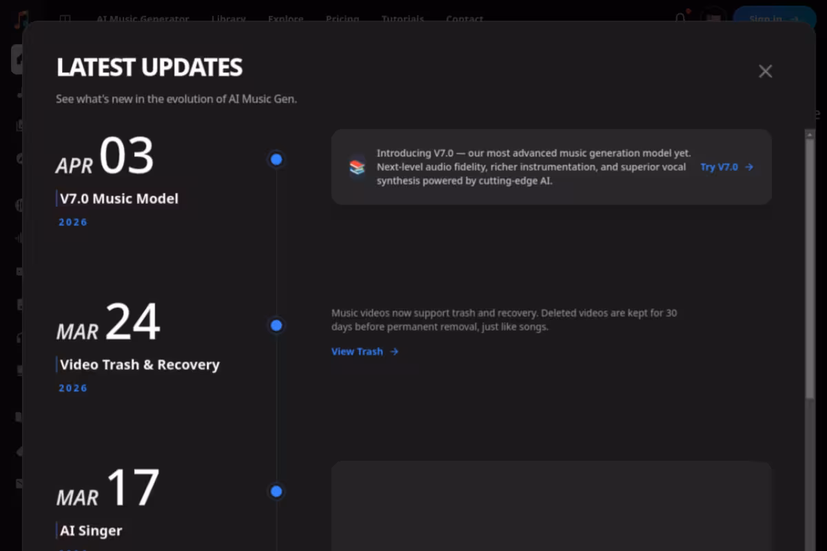 AIMusicGen.ai homepage screenshot