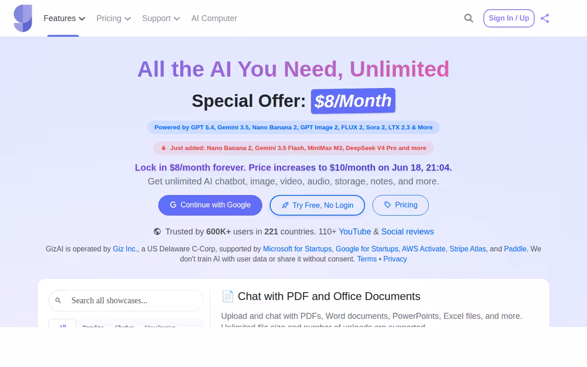 AI for News homepage screenshot