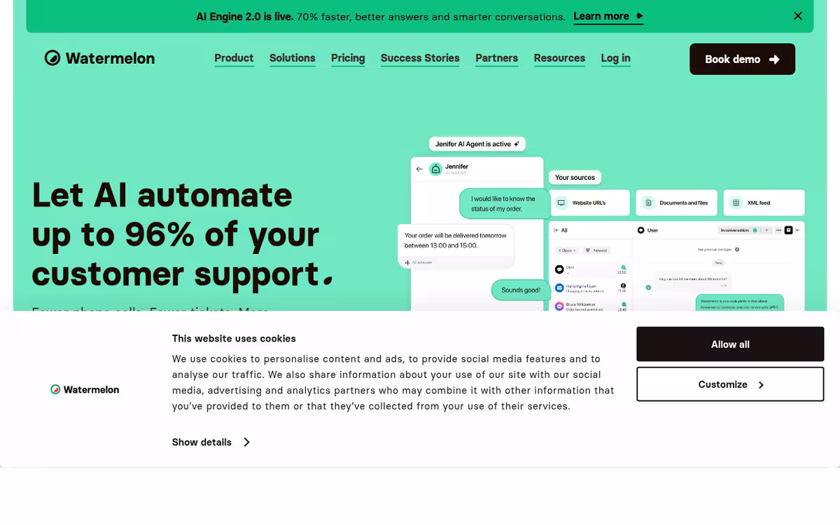 Watermelon homepage screenshot