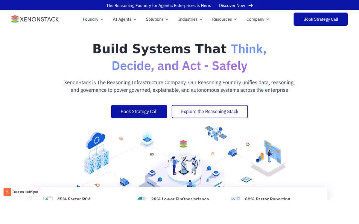XenonStack homepage screenshot