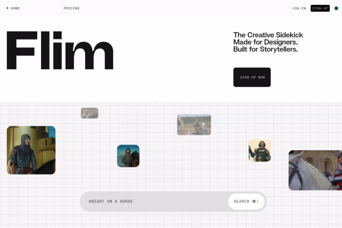 Flim homepage screenshot