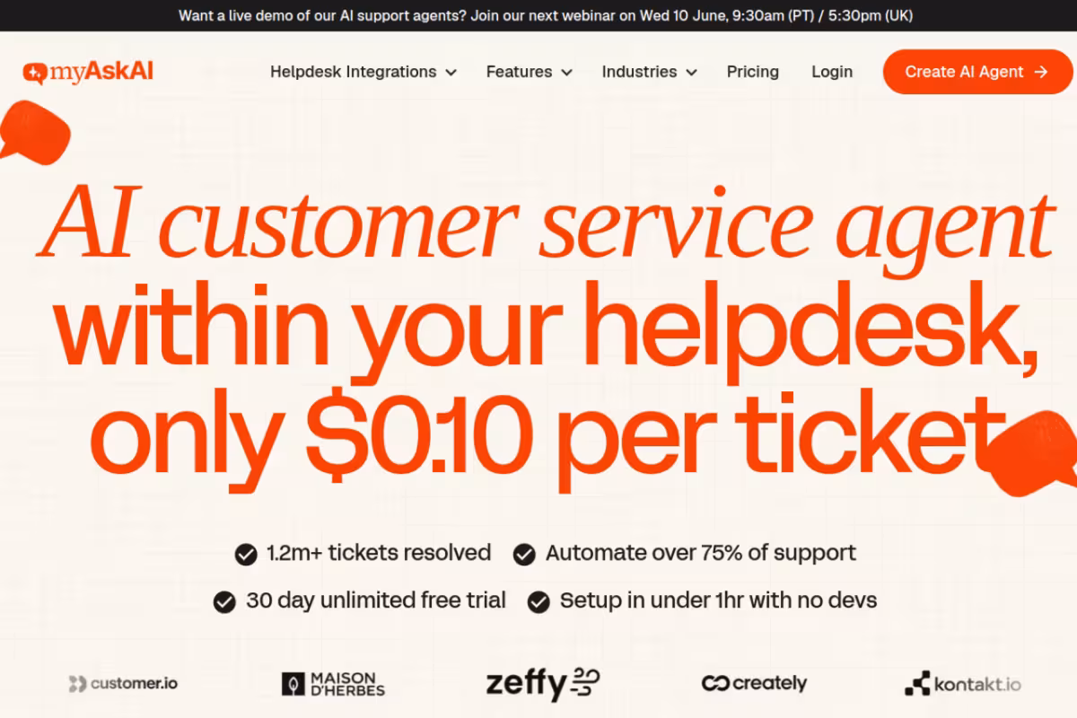 My AskAI homepage screenshot