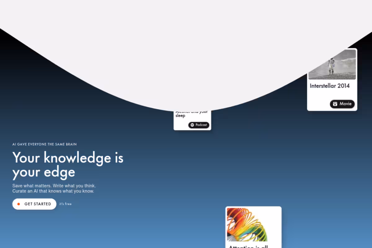 Recall homepage screenshot