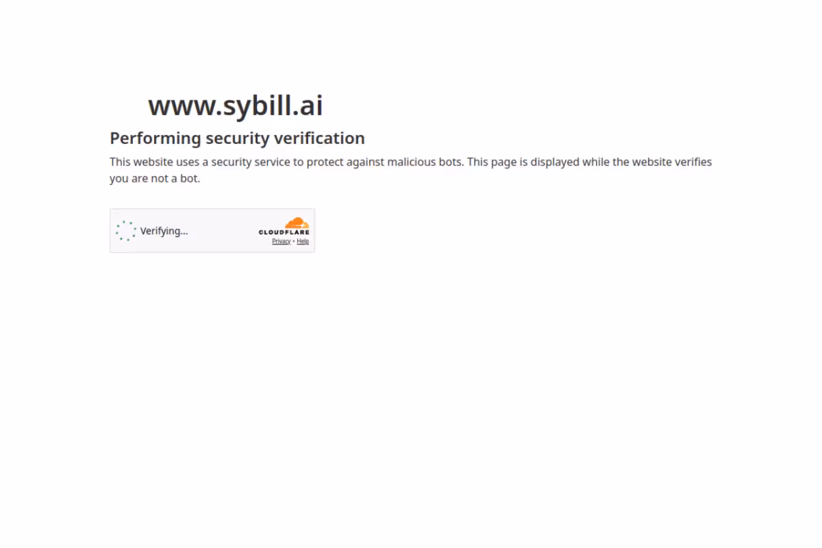 Sybill homepage screenshot