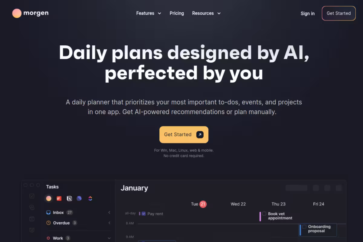 MorgenSO homepage screenshot
