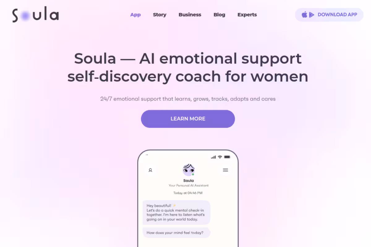 Soula Care homepage screenshot