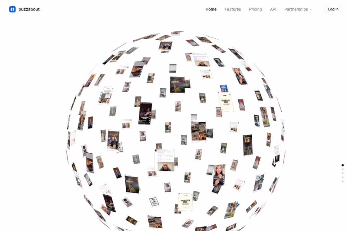 Buzzabout homepage screenshot