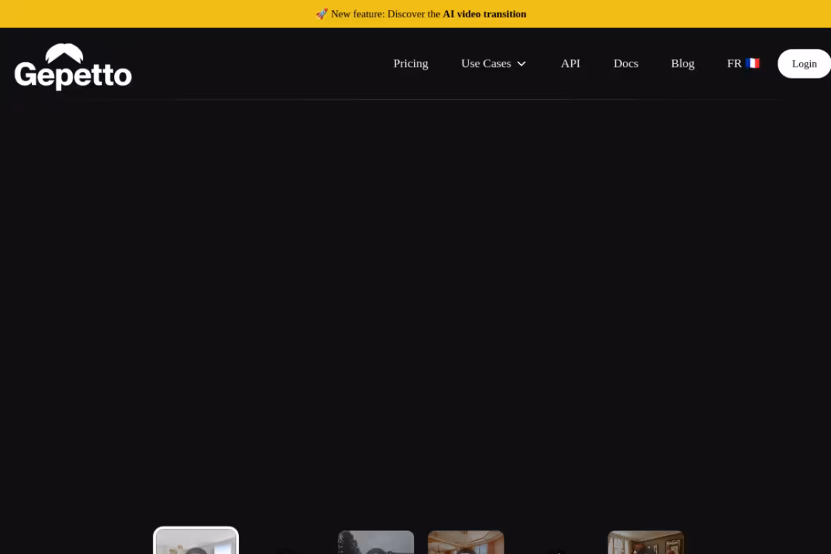 Gepetto AI homepage screenshot