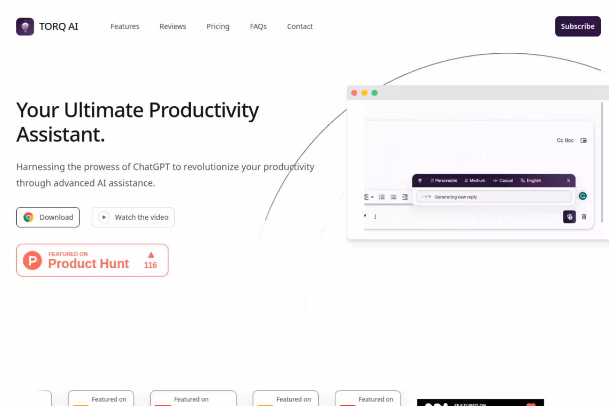 Torq.live homepage screenshot