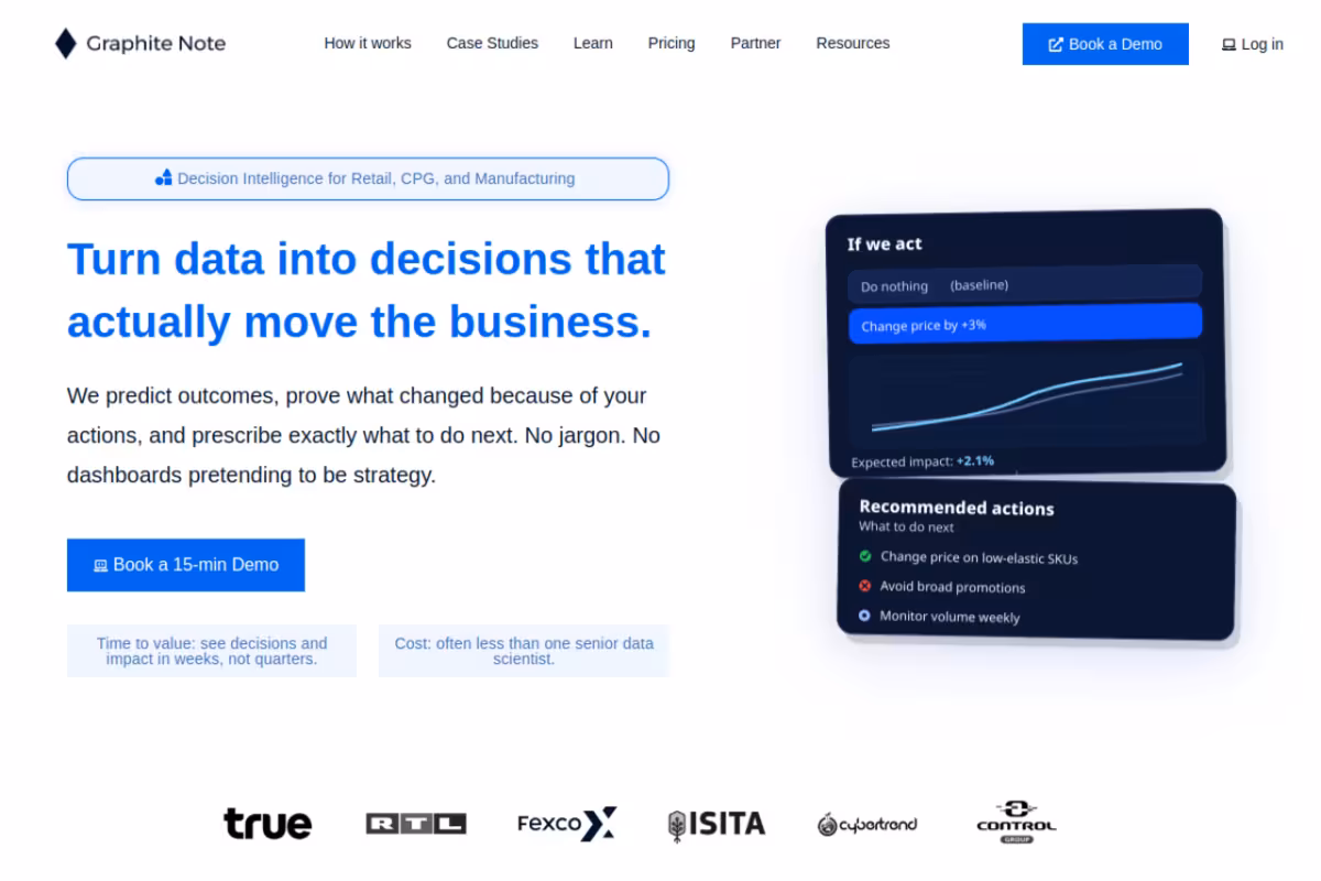 Graphite Note homepage screenshot