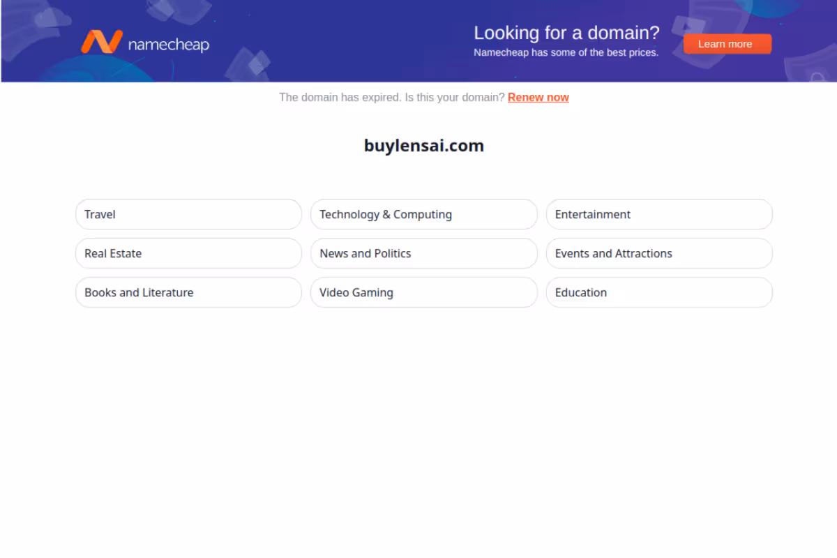BuyLensAI homepage screenshot