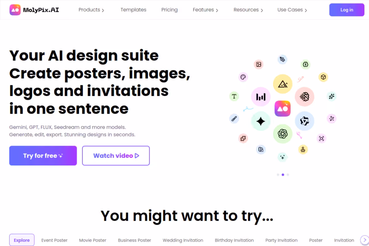 MolyPix.AI homepage screenshot