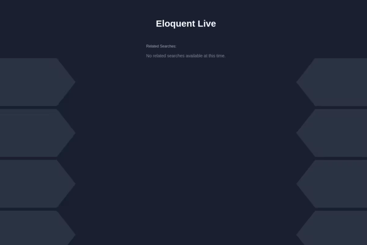 Eloquent homepage screenshot