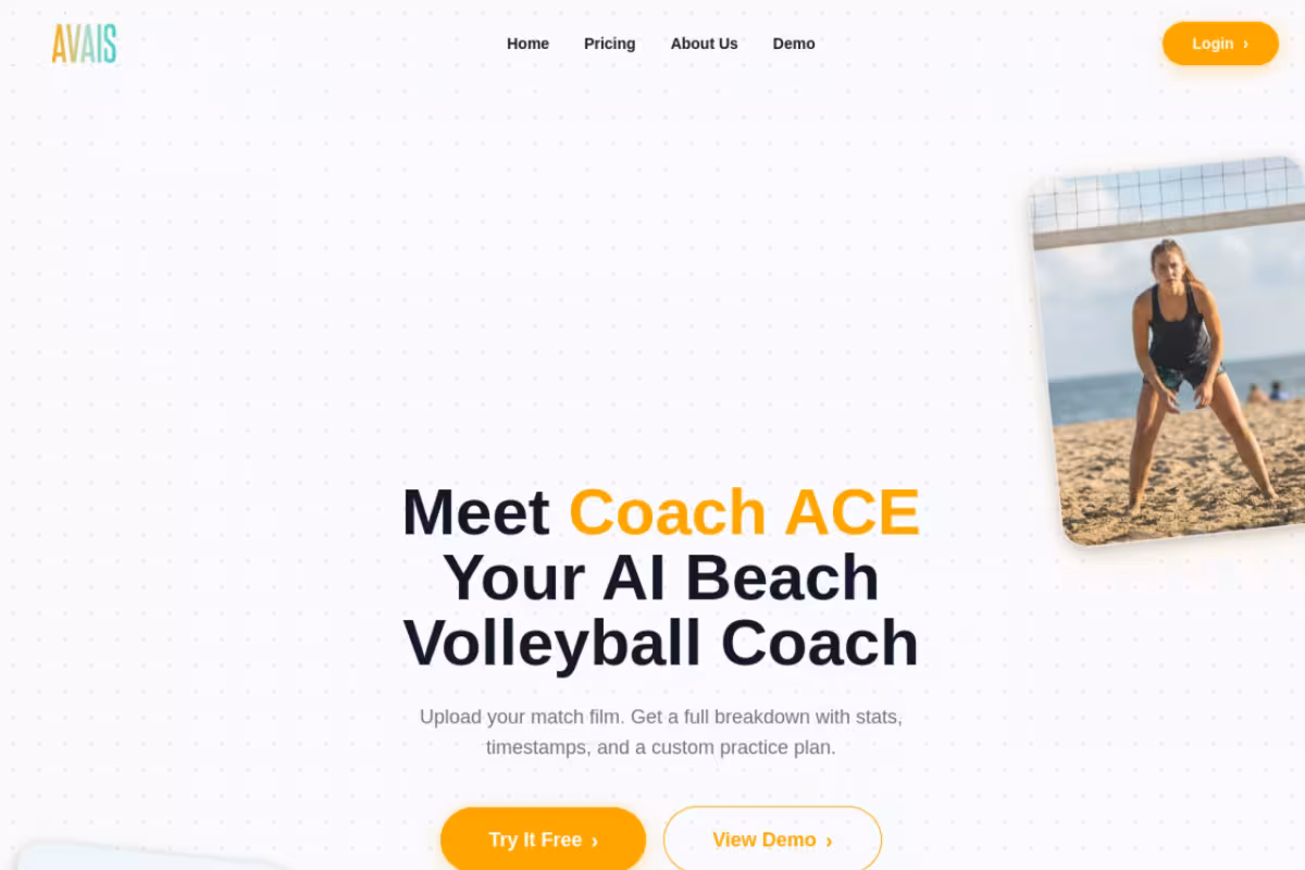 AVAIS homepage screenshot