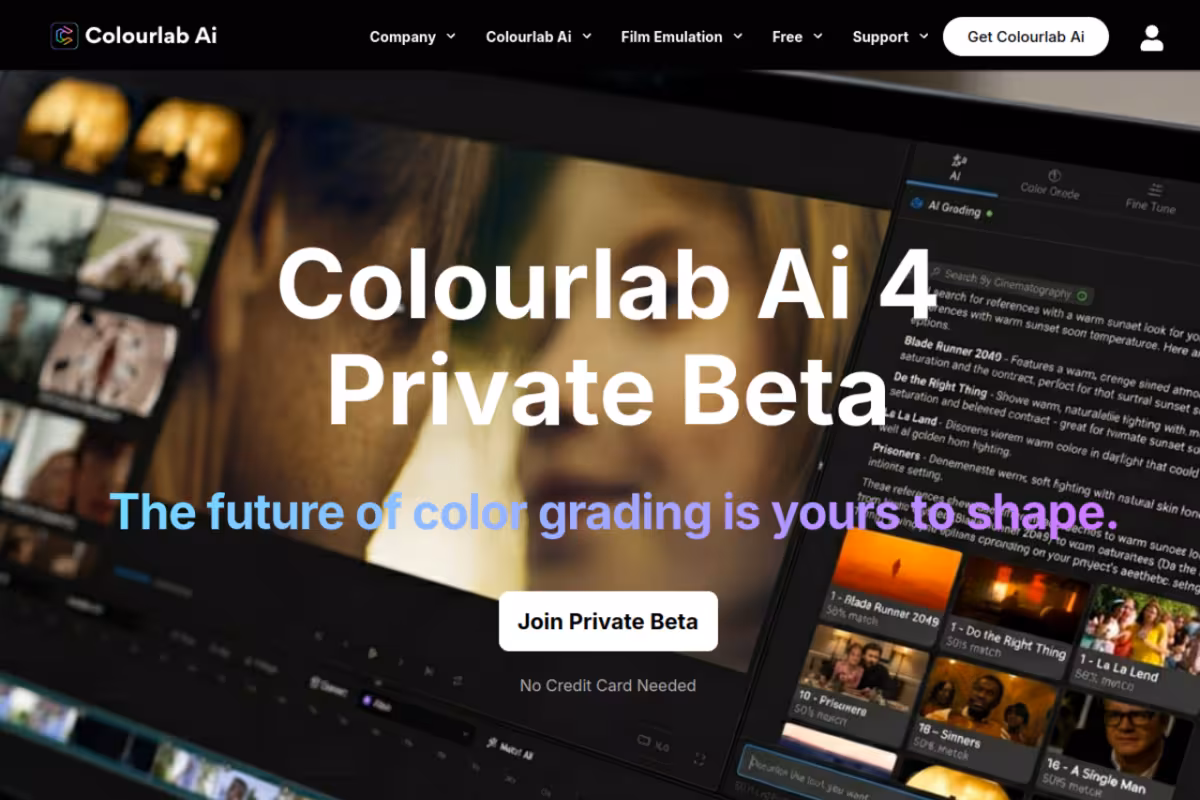 Colourlab homepage screenshot