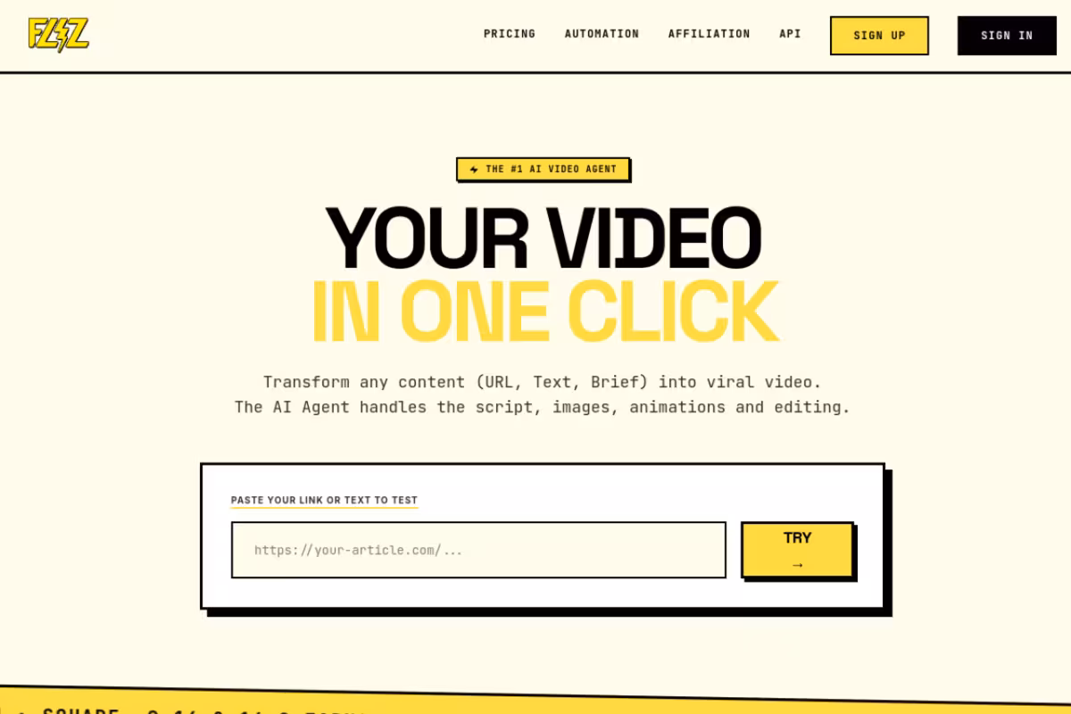 Fliz homepage screenshot