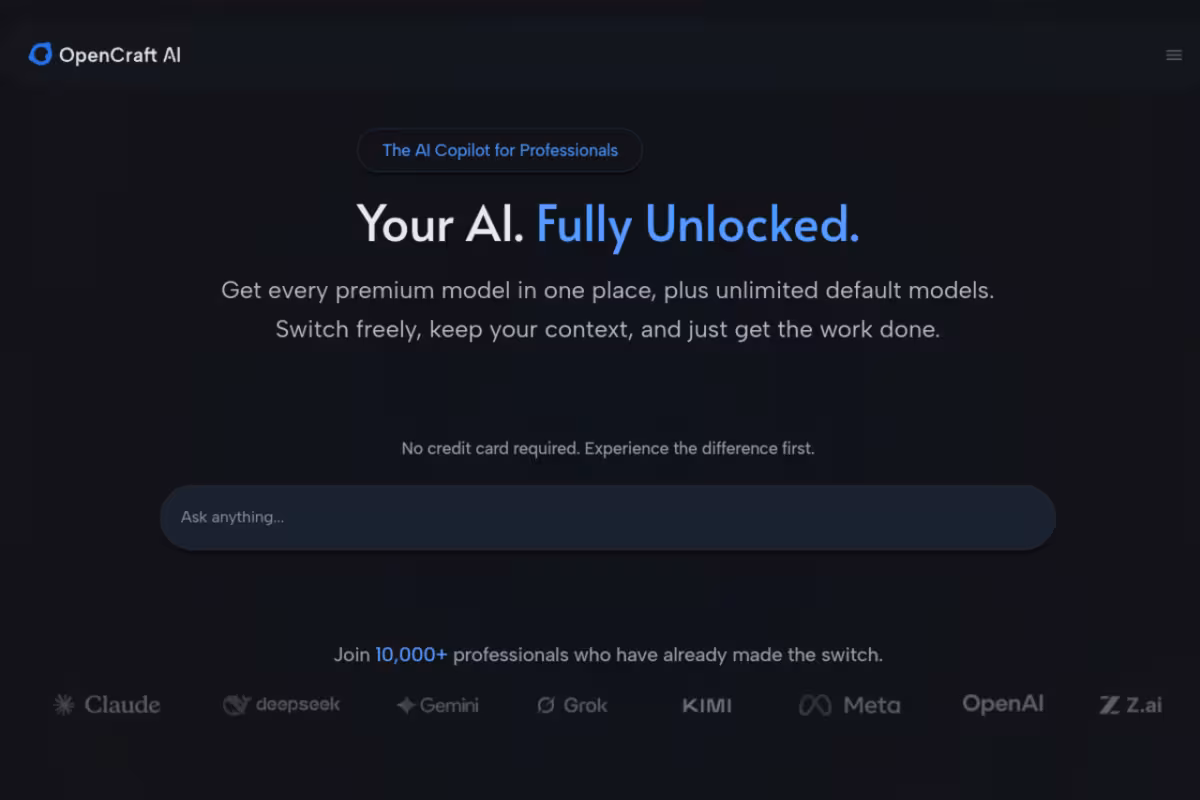 Stop Switching Tools. Start Finishing Work. homepage screenshot