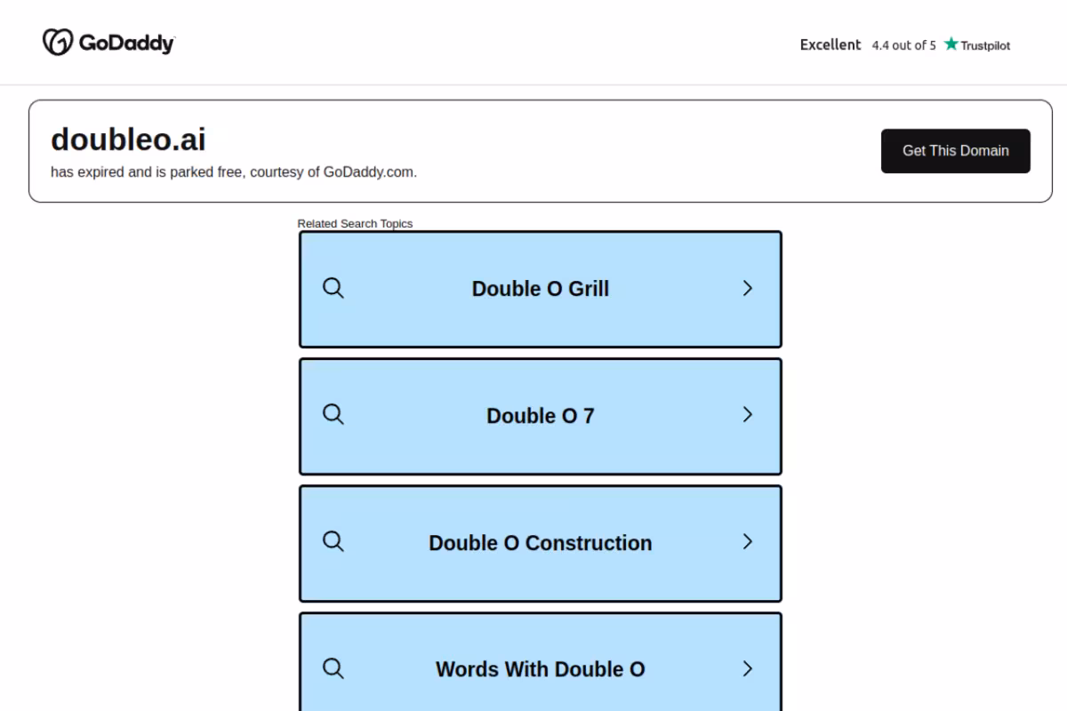 DoubleO.ai homepage screenshot