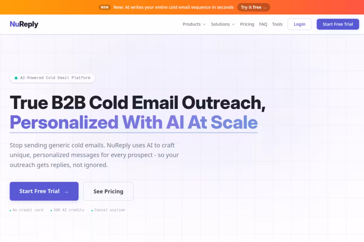NuReply homepage screenshot