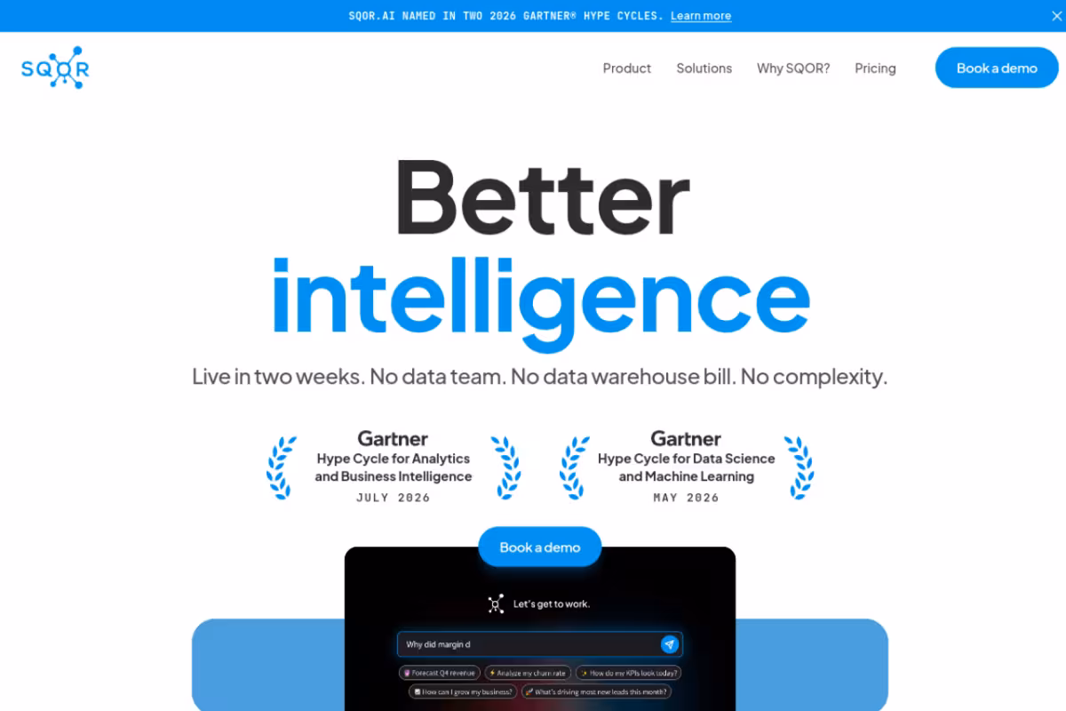 SQOR.ai homepage screenshot