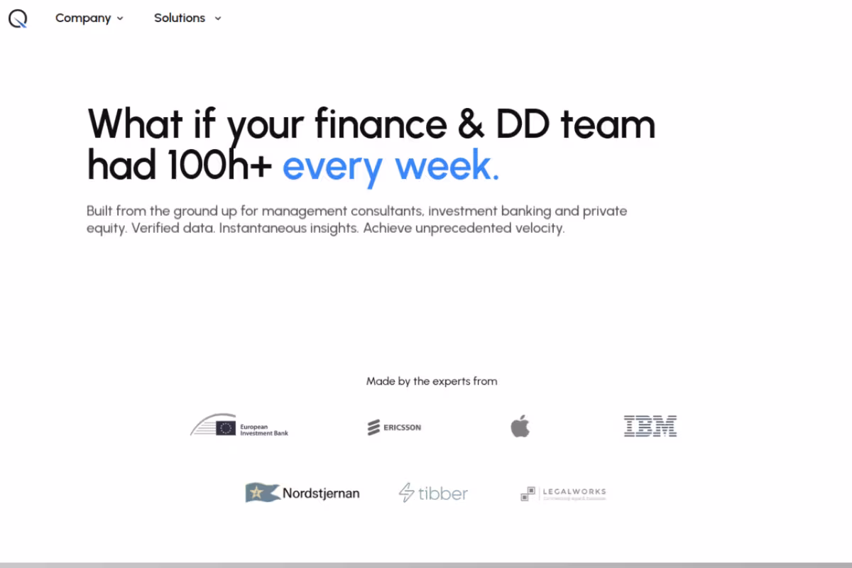 Quantera.ai homepage screenshot
