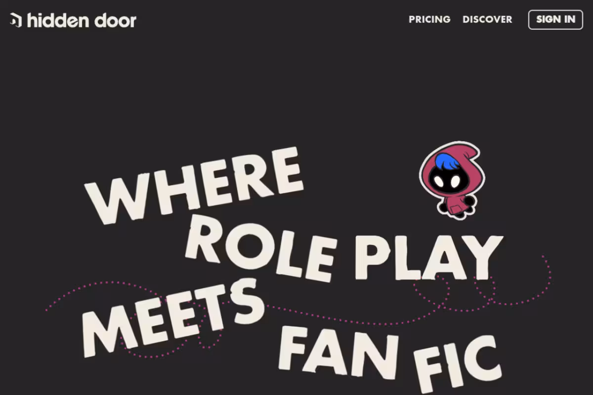 Hidden Door homepage screenshot