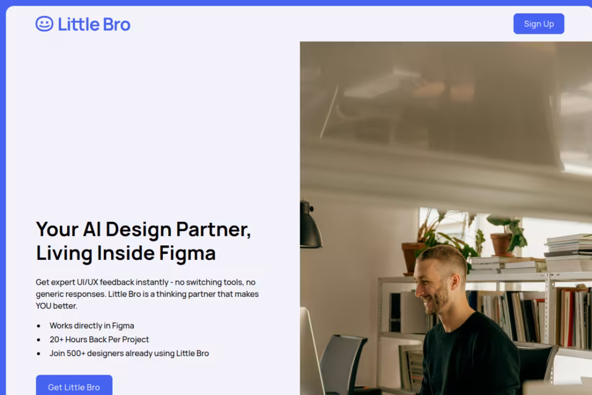 Little Bro homepage screenshot