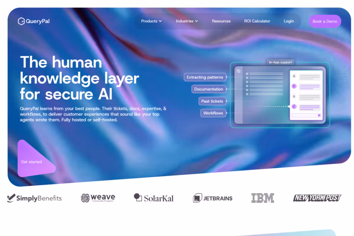 QueryPal homepage screenshot