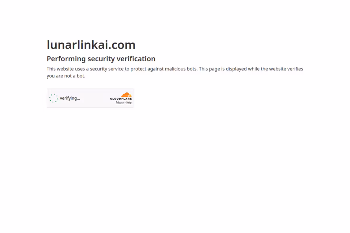 LunarLink homepage screenshot