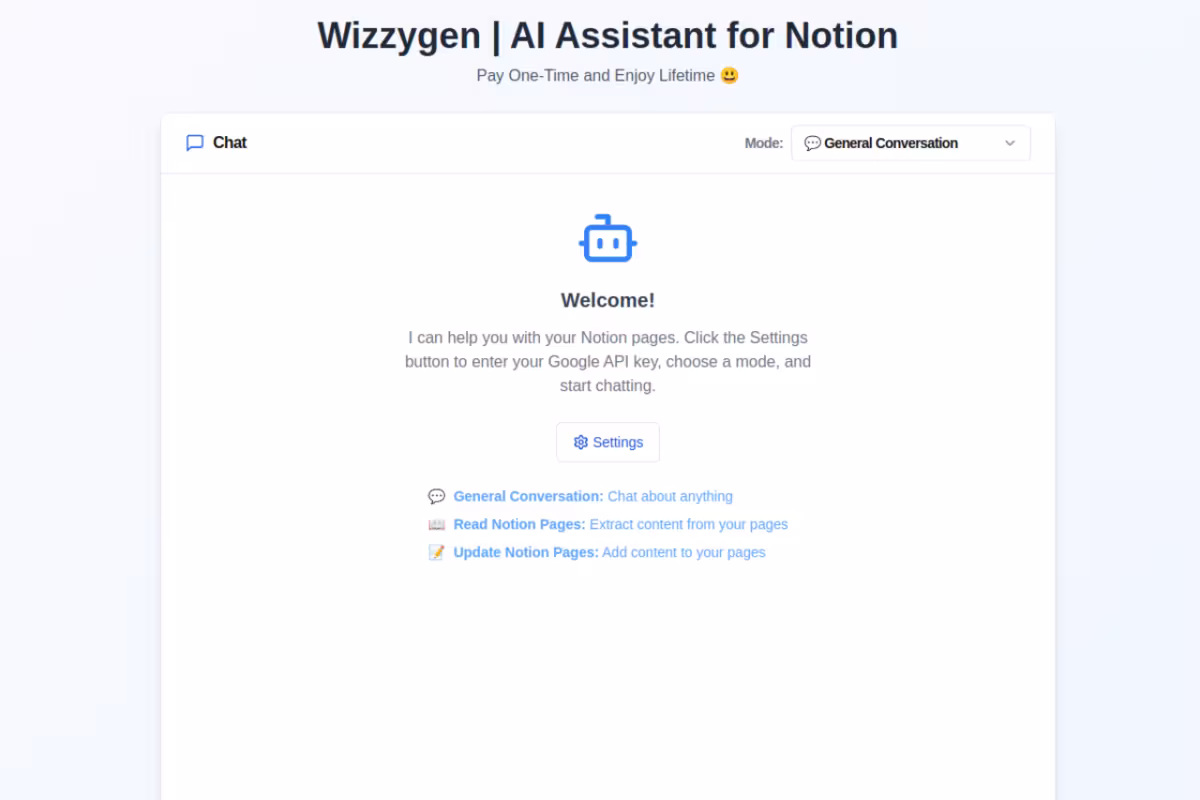 Wizzygen homepage screenshot