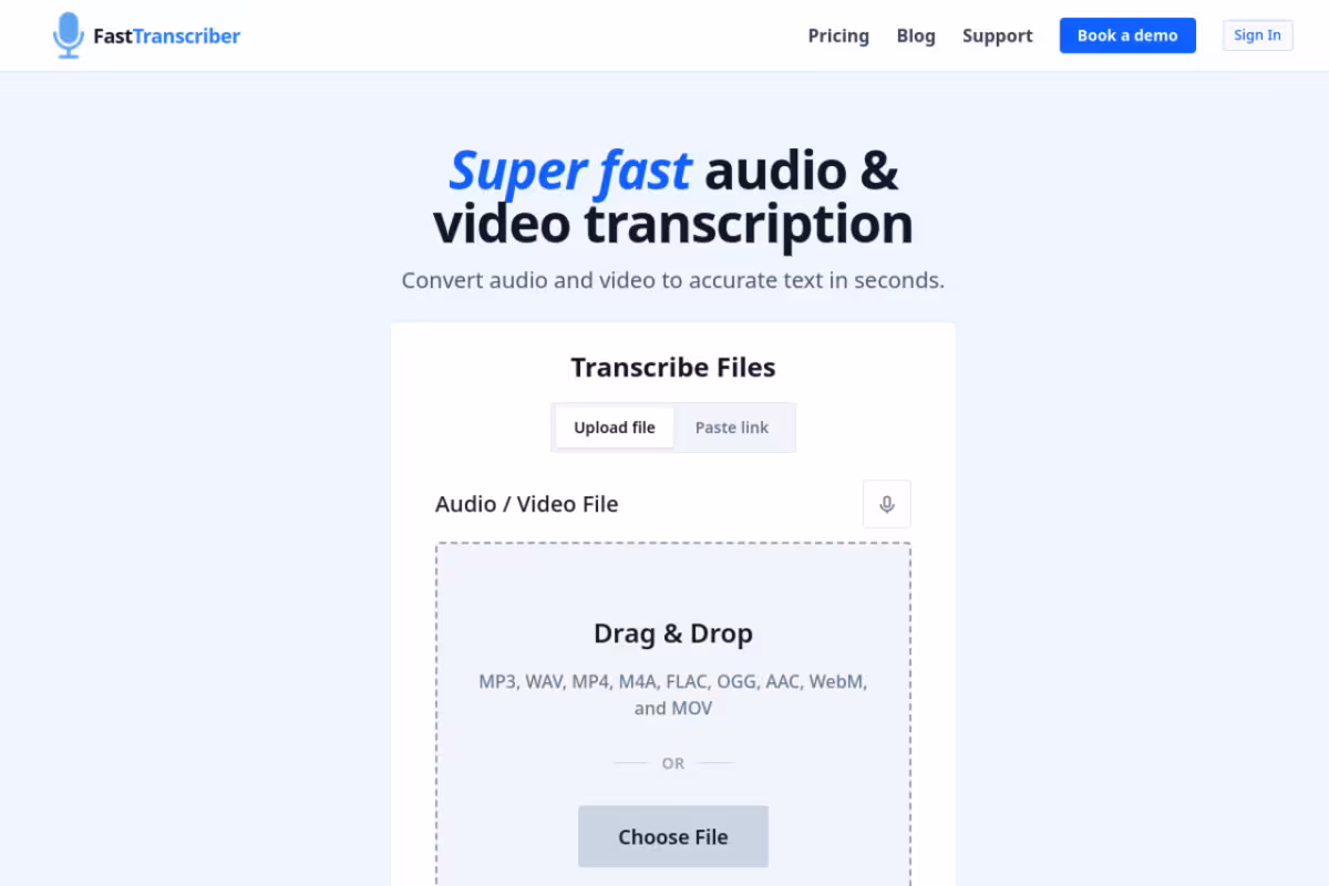 Listen Monster homepage screenshot