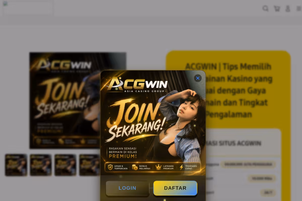 ACGWIN Tempat Mencari Rezeki Digital untuk Hidup Lebih Sejahtera dengan Modal Receh homepage screenshot