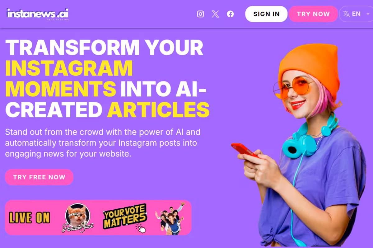 Automate Your Blogging with AI Content Creation homepage screenshot