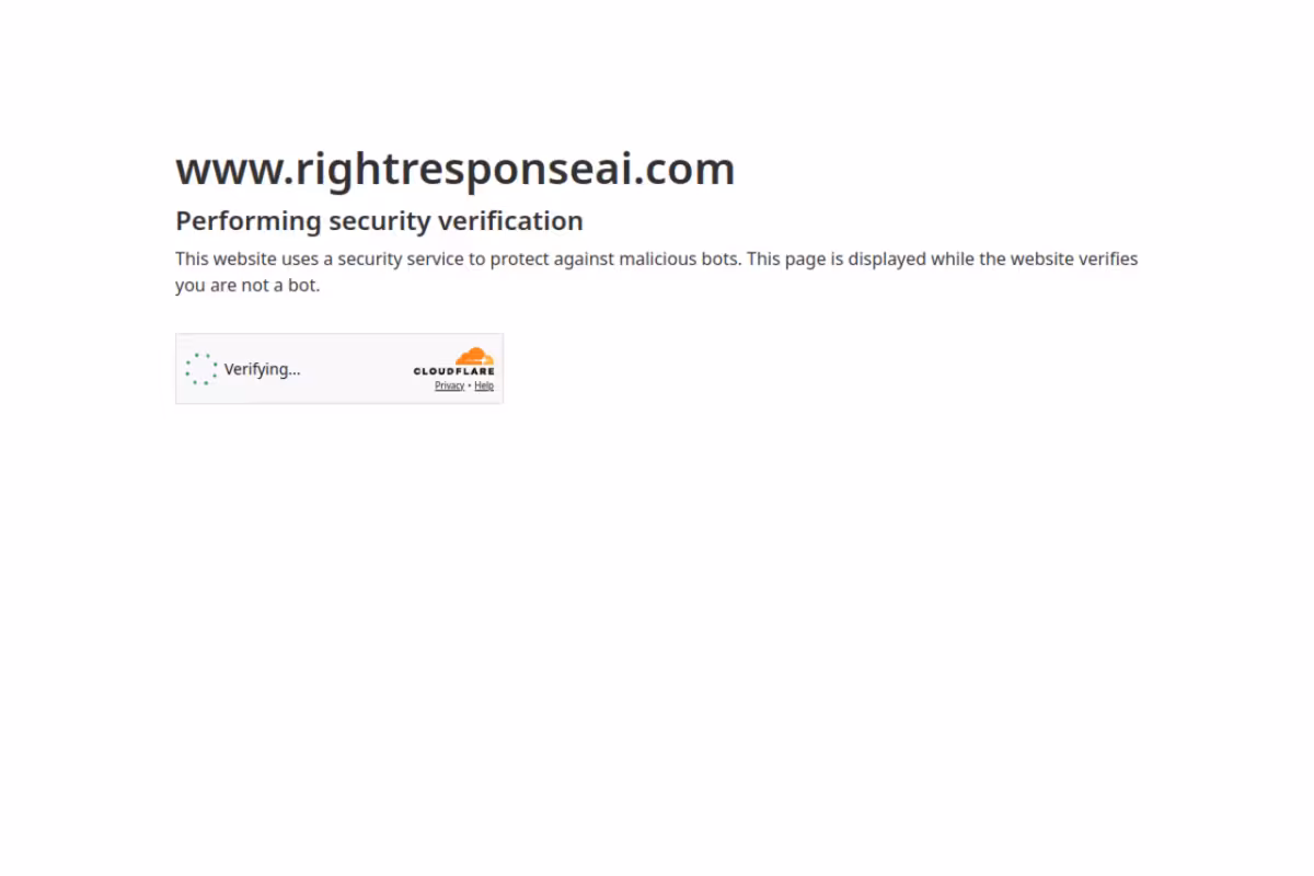 RightResponse AI homepage screenshot