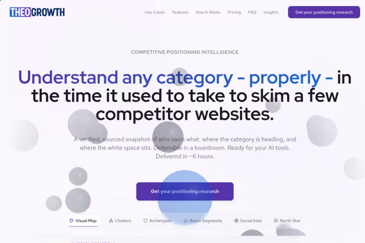 THEO Strategist homepage screenshot