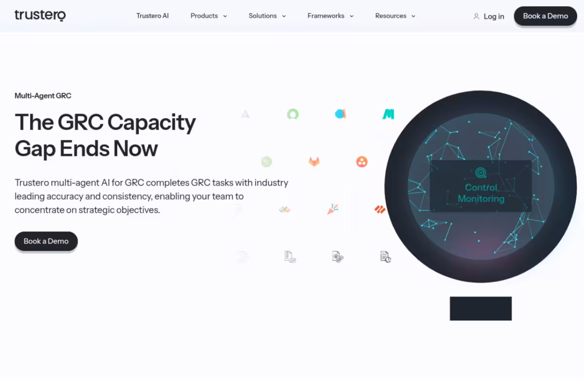 Trustero AI homepage screenshot